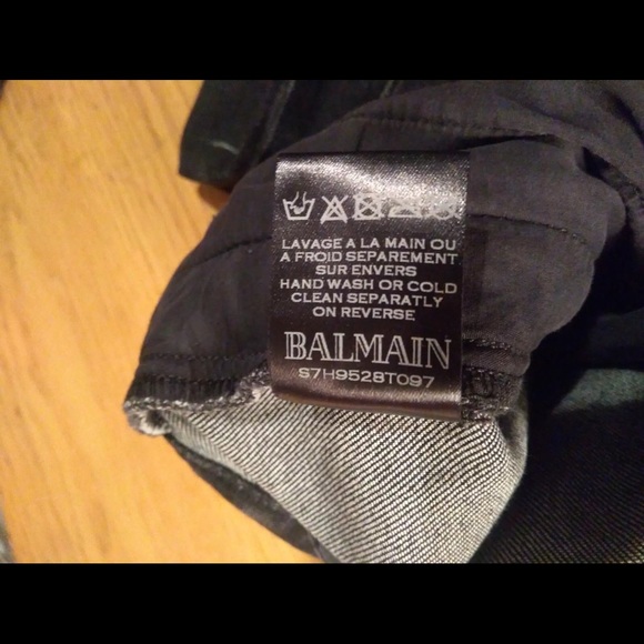 Balmain Destroyed Slim Fit Jeans - Picture 6 of 8